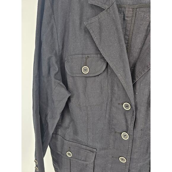 Gloria Vanderbilt Women's Black Three-Button Casual Blazer Size 1X - Picture 2 of 4